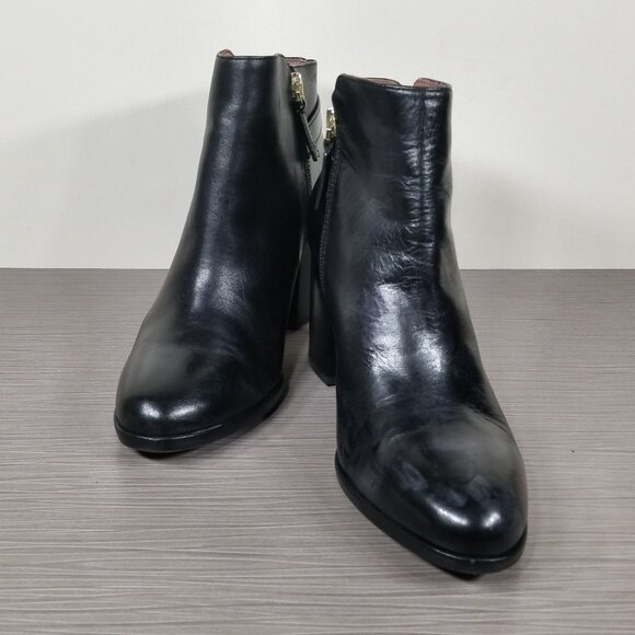 Louise et Cie Zanara Bootie, Black Leather, Womens Size 7 M  / 37 - Picture 4 of 12